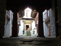 Courtyard inside Jakar dzong